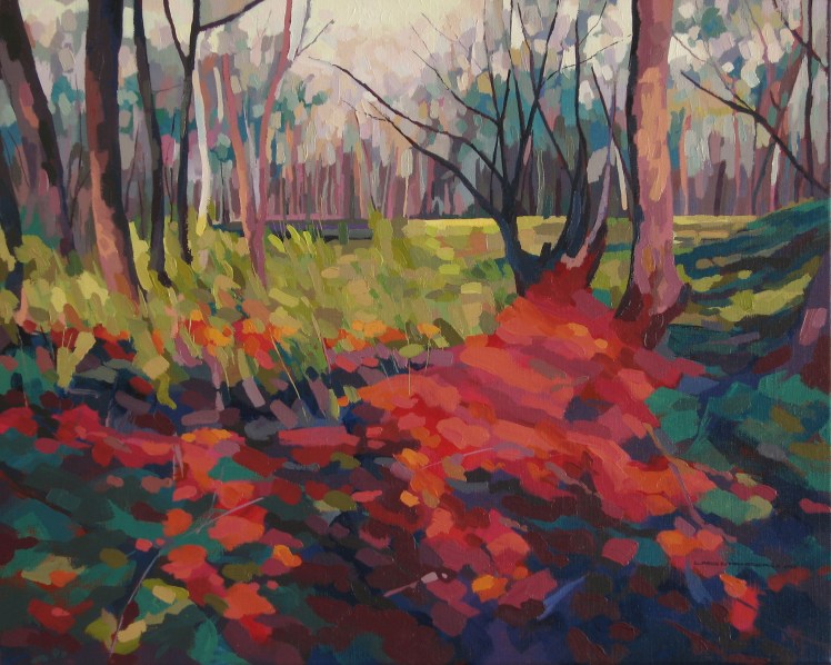Gold Workings After Rain, 2008, oil on linen, 60 x 80 cm