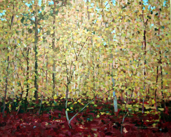 Spring Wallington Hall, 2006, acrylic on canvas, 80 x 100 cm