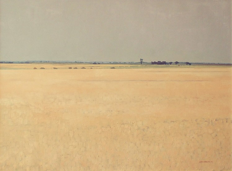 Moving Stock Near Ballan, 2005, oil on canvas, 80 x 100 cm