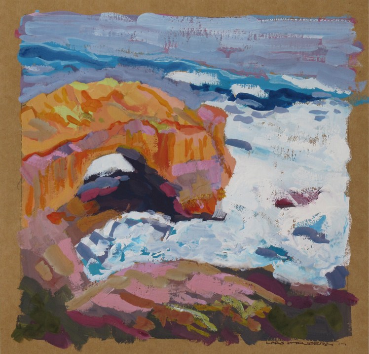 Arch, 2013, gouache on paper, 15 x 15 cm