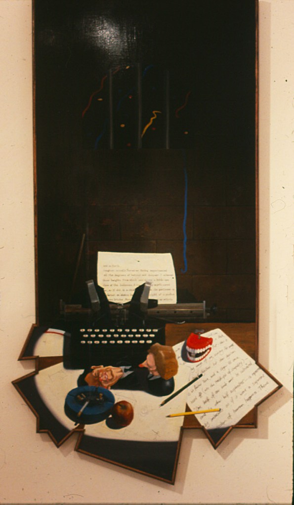 Tyrants Destroyed, 1987, oil on masonite, 180 x 88 cm