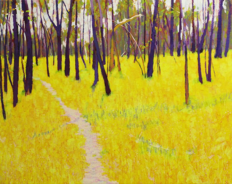 Path, 2014, acrylic on linen,  61 x 80 cm