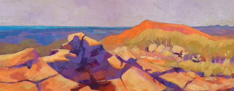 Mt Ohlssen-Bagge, 2015, acrylic on board