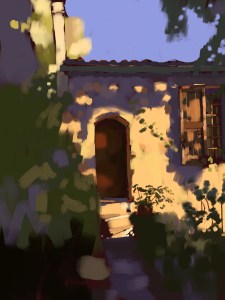 Gigondas 1, 2024, 40 x30 cm, ink on paper, A$150, unframed edition of 50