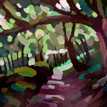 In the Footsteps of Nuns. A slippery track through the woods