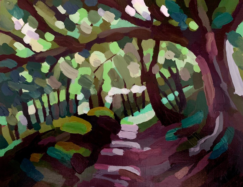 In the Footsteps of Nuns. A slippery track through the woods
