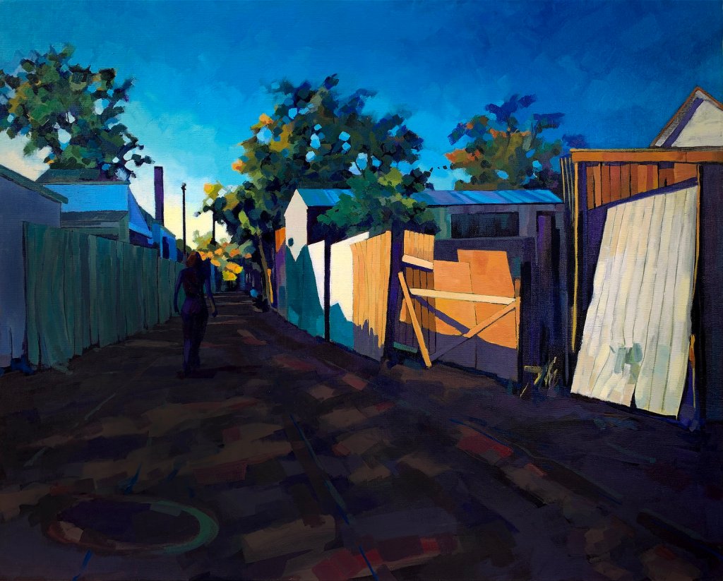 Evening Rhythm, 2020, oil on linen, 82 x 102 cm, A$4750
