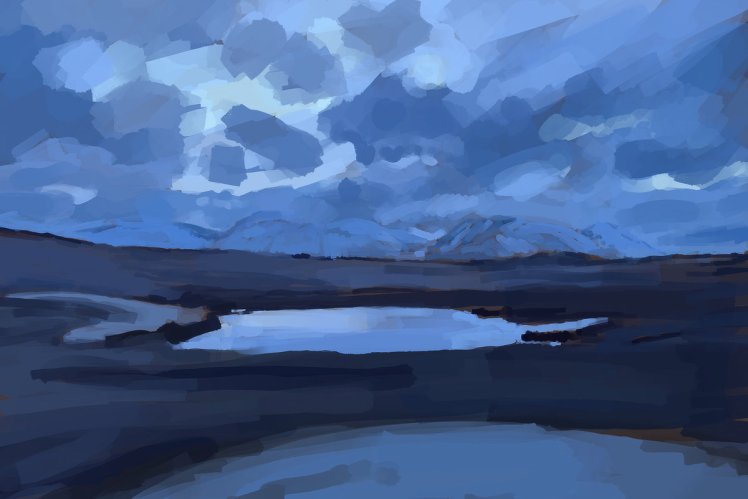 Night Lochan, 2026, digital drawing, NFS