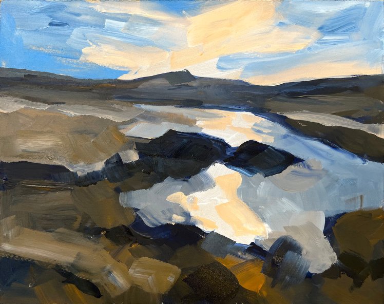 Rannoch 6, acrylic on board, 20 x 25 cm, NFS