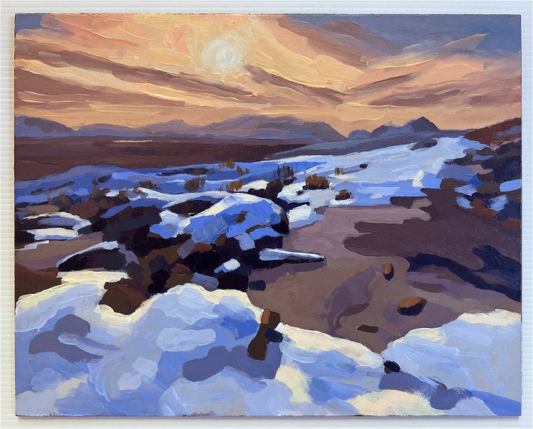 Rannoch 9, 2026, acrylic on board, 20 x 25 cm, NFS